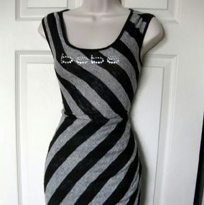 Bebe logo sweater dress